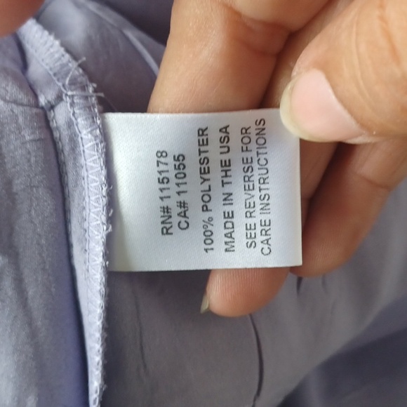 Komarov Tiered Hem Dress and Jacket, Blue To Lavender Ombre, M, 19" PTP, 48" L - Picture 8 of 9